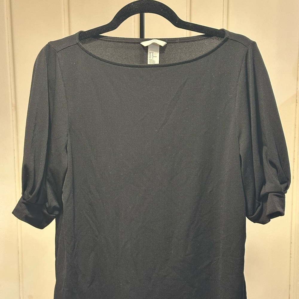 H&M Classic Black Blouse